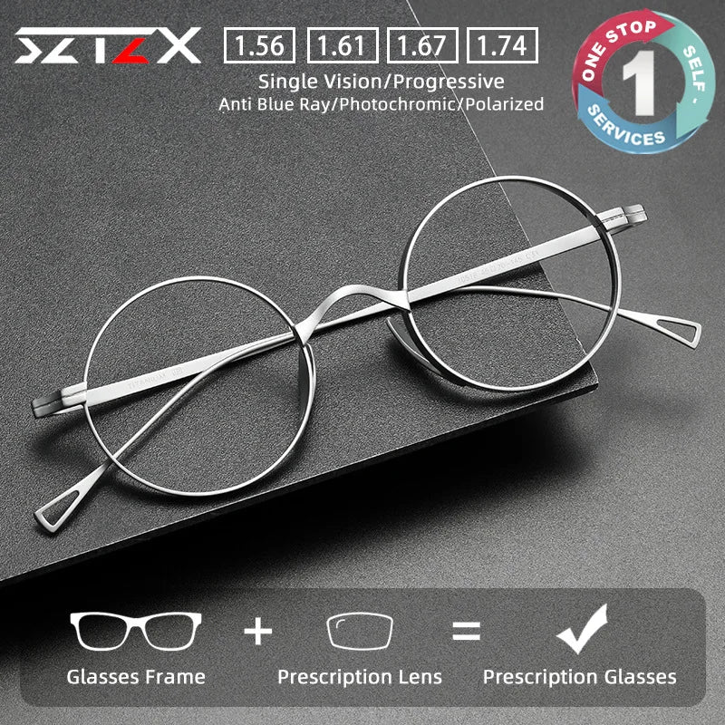 Unisex Pure Titanium Prescription Glasses | Anti Blue Light Eyewear