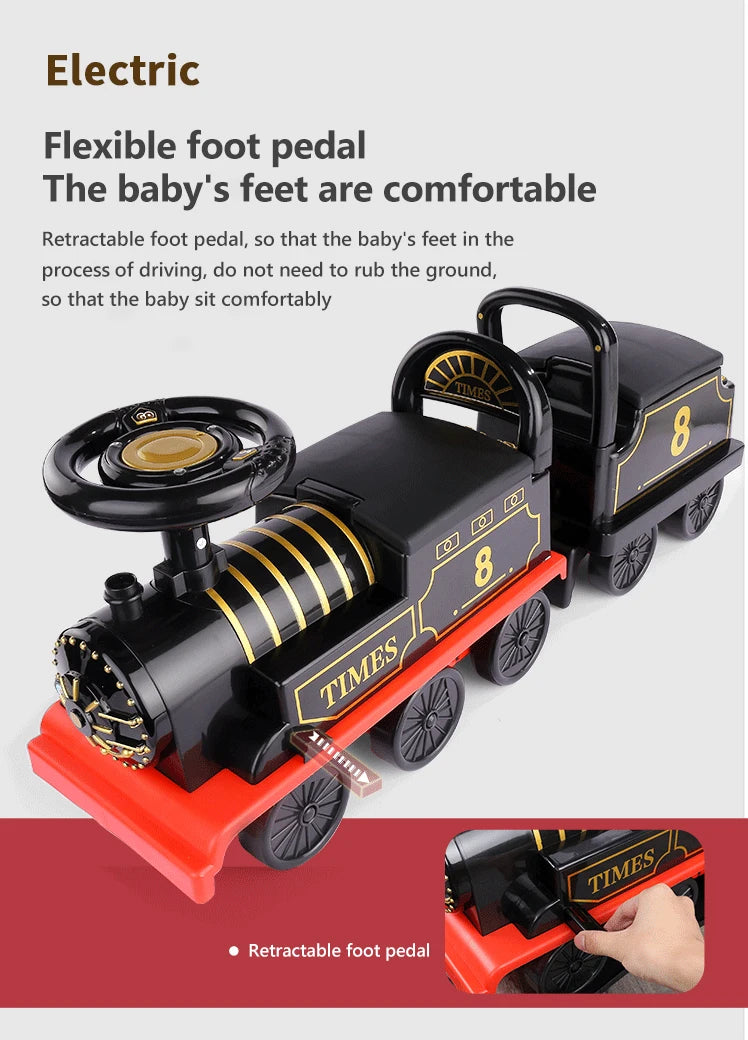 Electric Train Kids Riding Toy | Fun Railway Ride-on for Kids