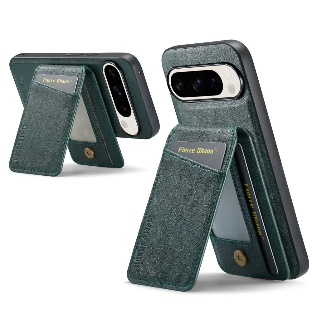 Detachable 2 in 1 Leather Wallet Case for Google Pixel | Card Holder