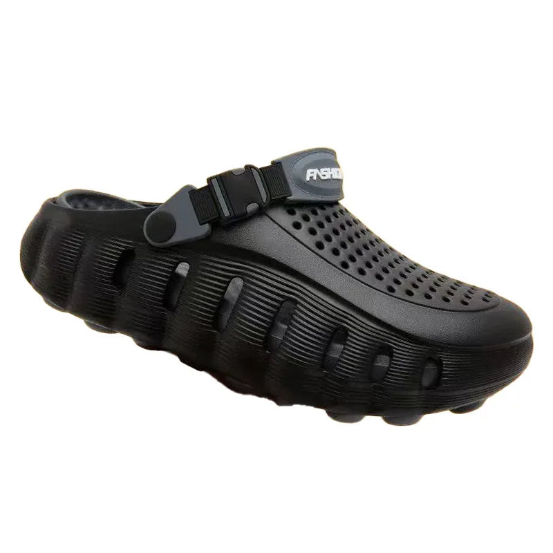 2026 Summer New Cave Shoes Outdoor Non slip Cool Slippers One Step Trendy Thick Bottom Odor proof Beach Shoes