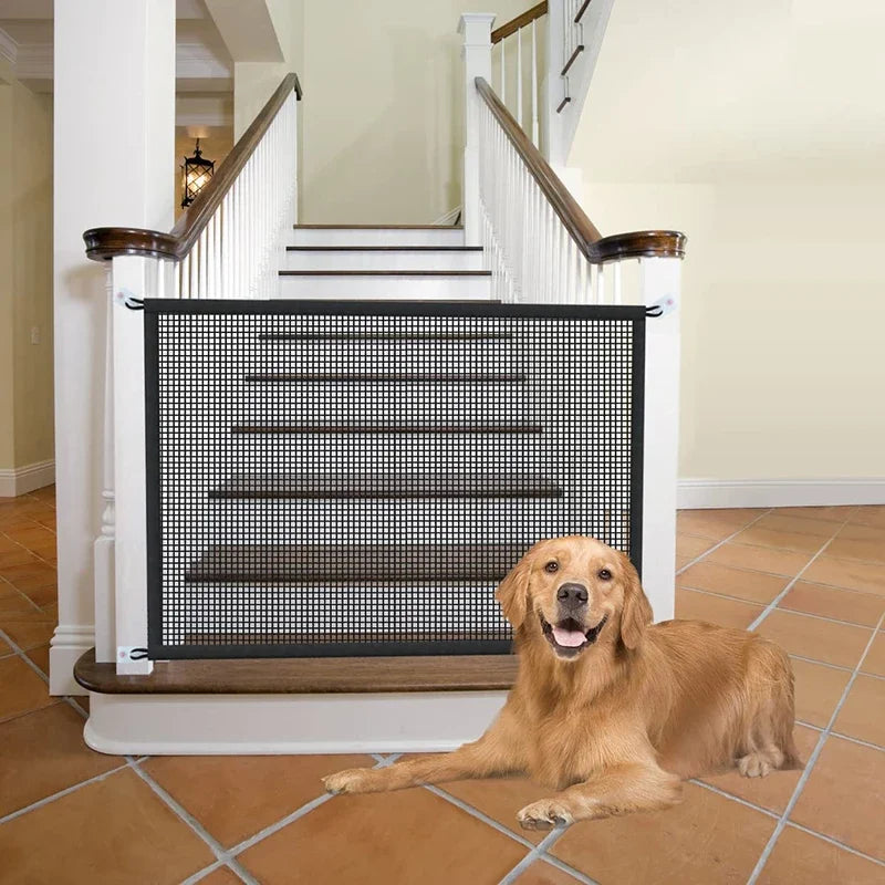 Folding Breathable Mesh Pet Dog Barrier Fences for Safety