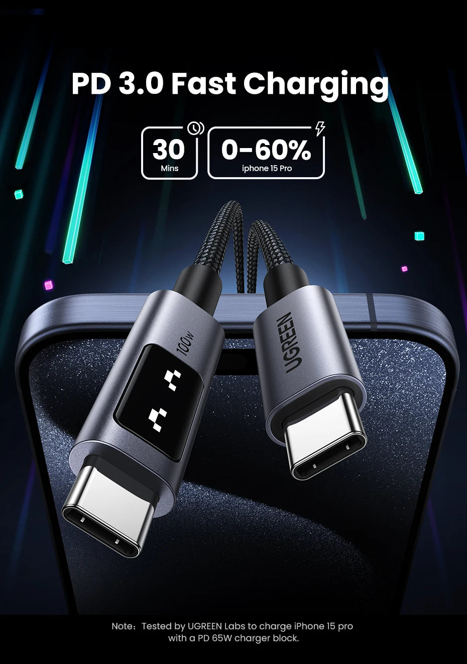 Fast Charge USB C Cable for Efficient Charging & Data Sync