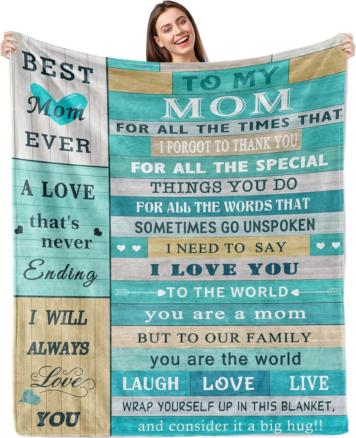 Super Soft Flannel Throw Blanket | Unique Gifts for Mom