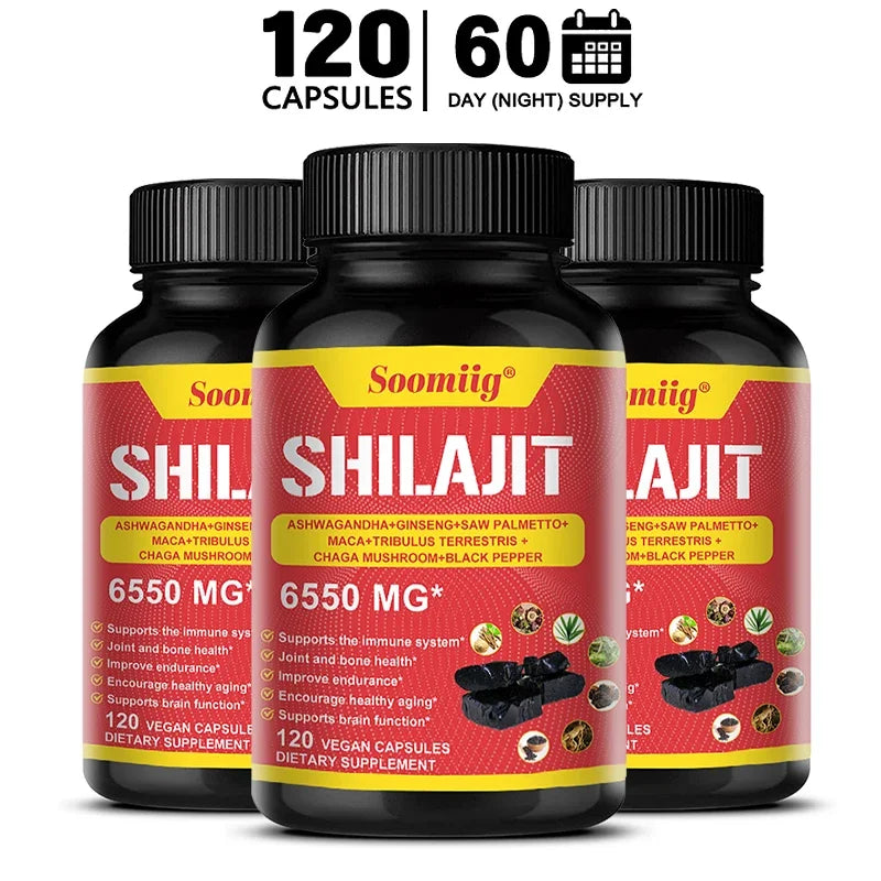 Pure Himalayan Shilajit Capsules | Support Healthy Aging & Recovery