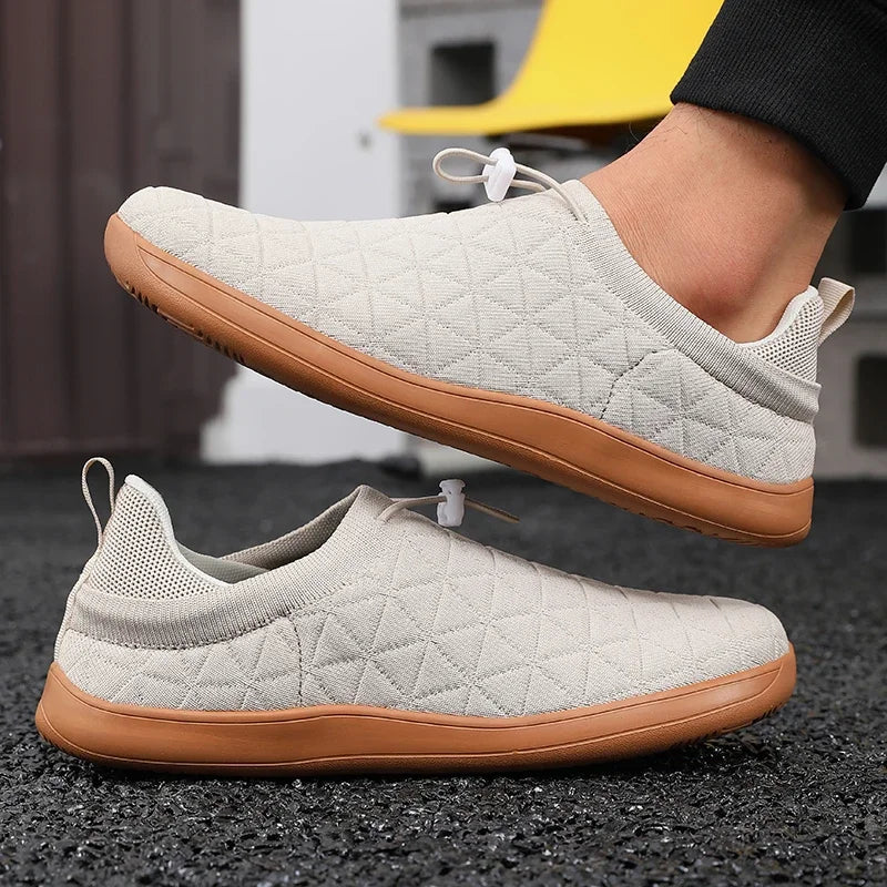 Minimalist Grey Sports Shoes for Daily Comfort | Unisex Slip-In