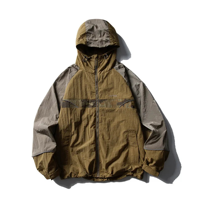 Men's Water-Resistant Hooded Jacket | Trendy Outdoor Style