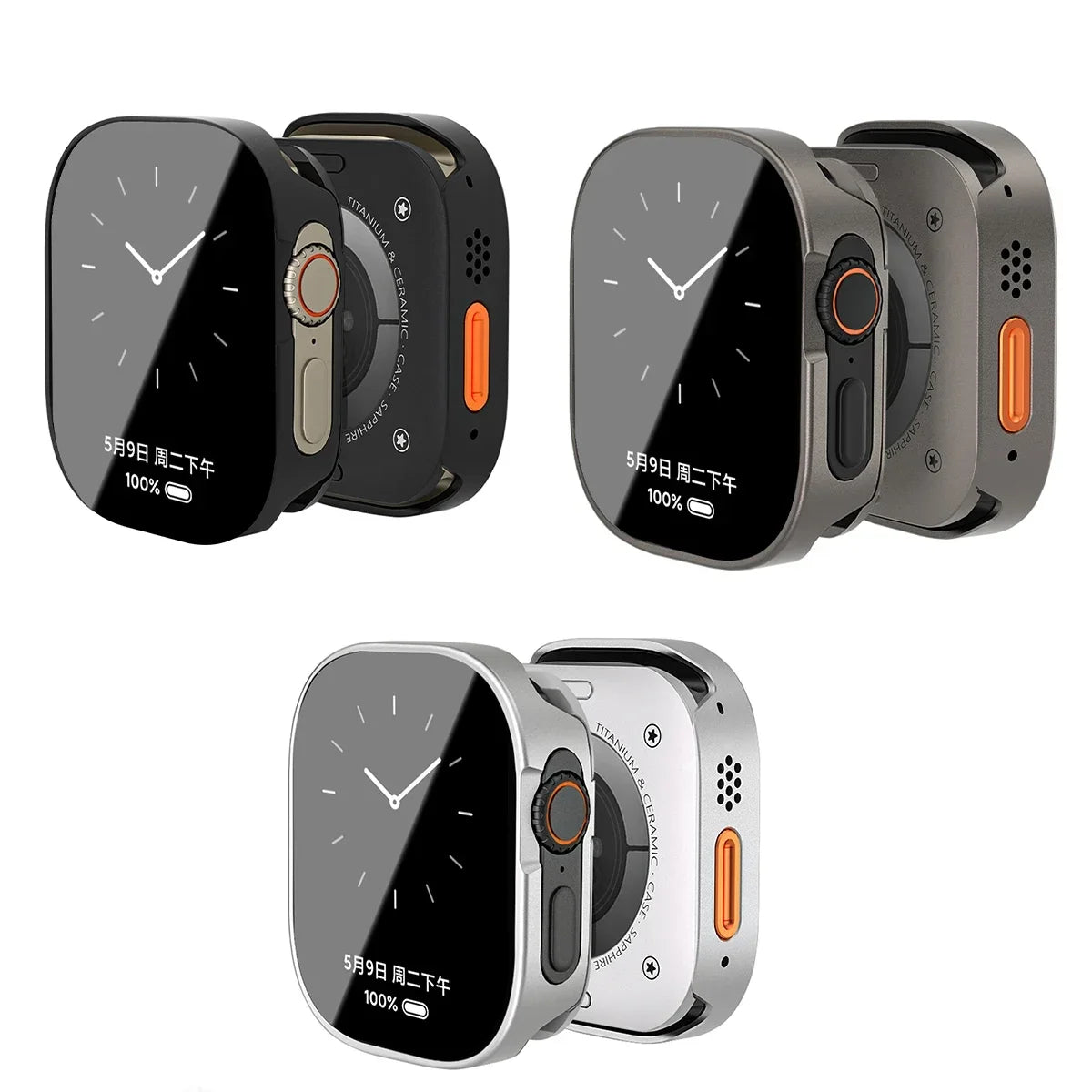 Waterproof Aluminum Alloy Case for Smartwatches | Full Coverage Protection