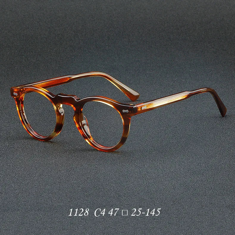 Personalized Retro Round Frame Anti Blue Light Glasses - 2026