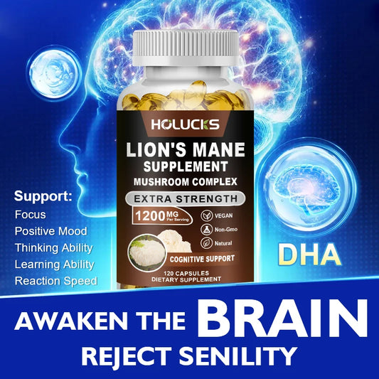 Lion's Mane Mushroom Complex Capsules | Brain & Immune Support