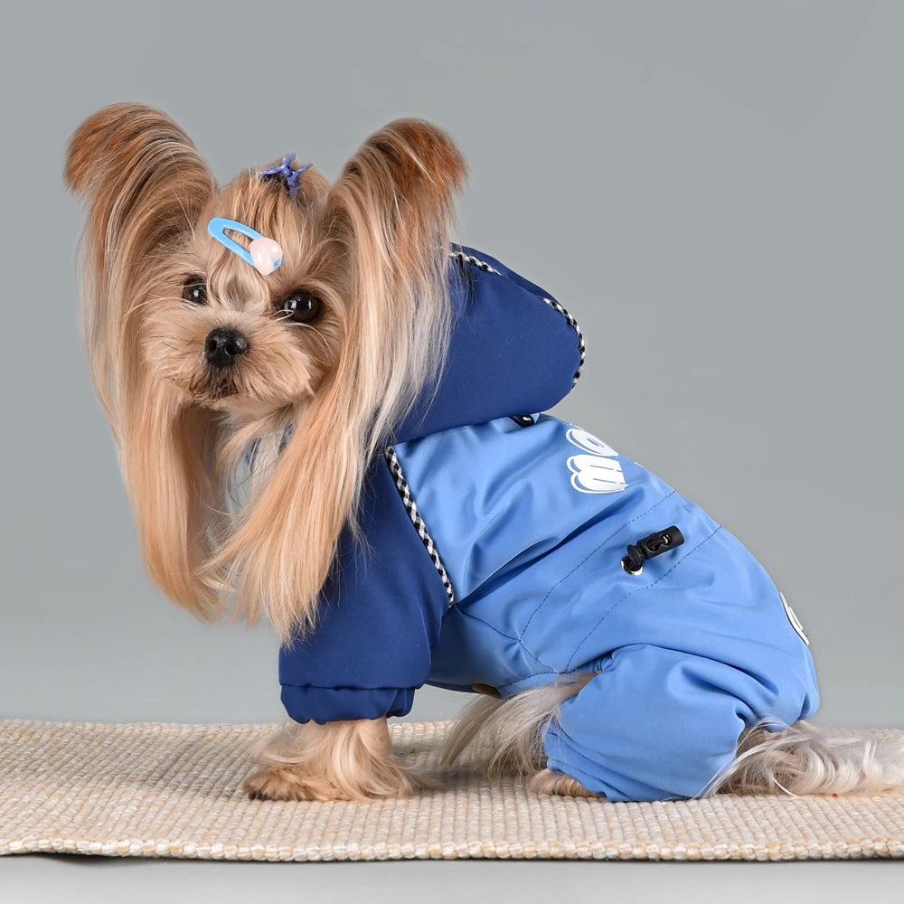Winter Dog Hoodie Overall | Cozy Snowsuit for Small & Medium Breeds