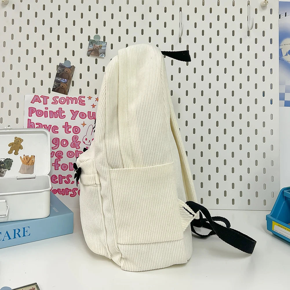 Cute Bowknot Aesthetic Backpack | Trendy School & Travel Bag