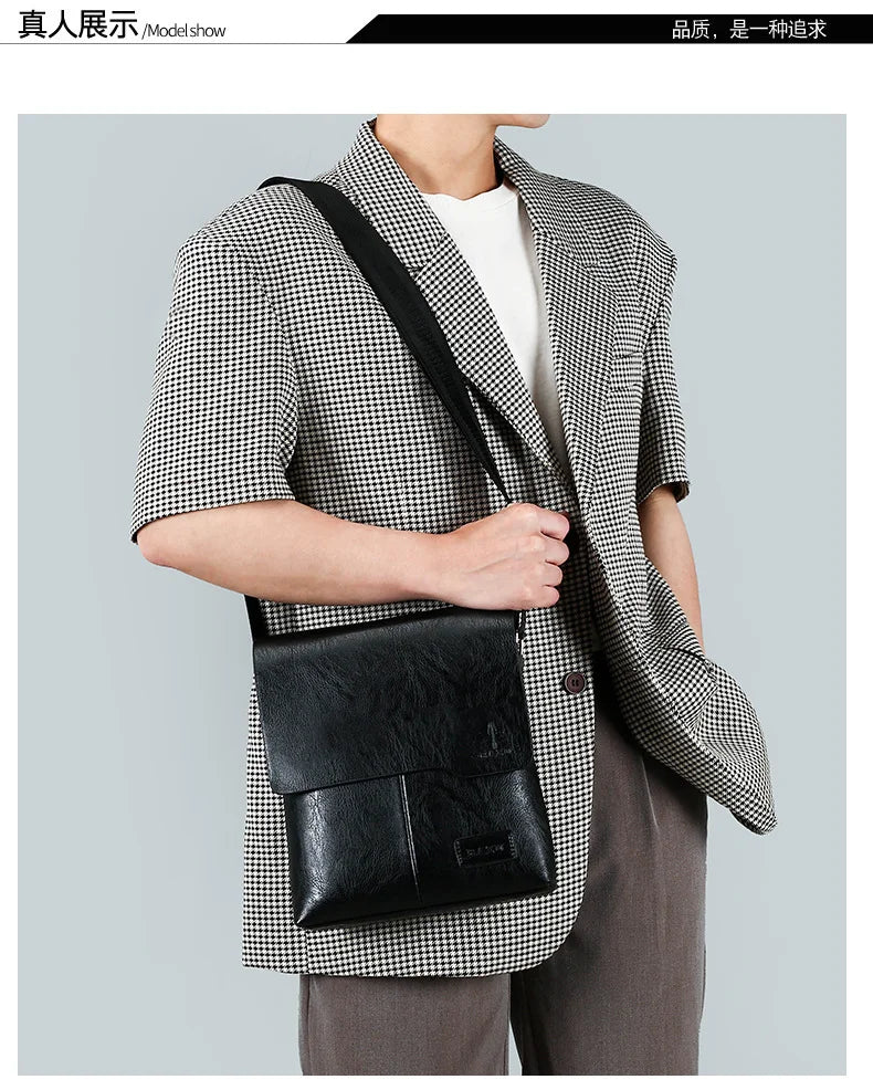 Luxury Vintage Leather Messenger Bags for Men | Stylish Shoulder Bag