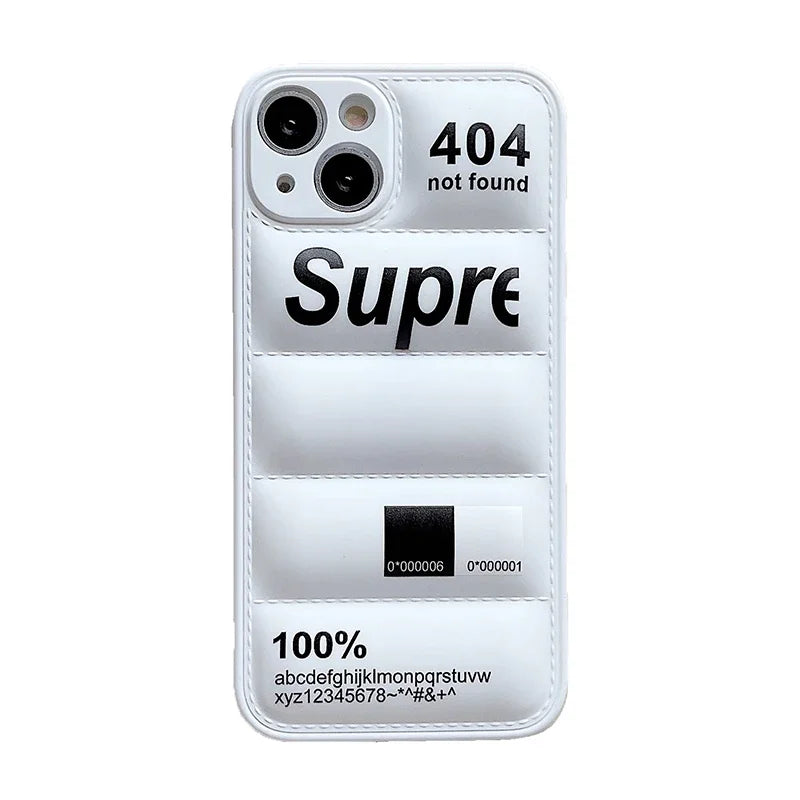 Cute Silicone Down Jacket Puffer Case for iPhone | Protective Cover