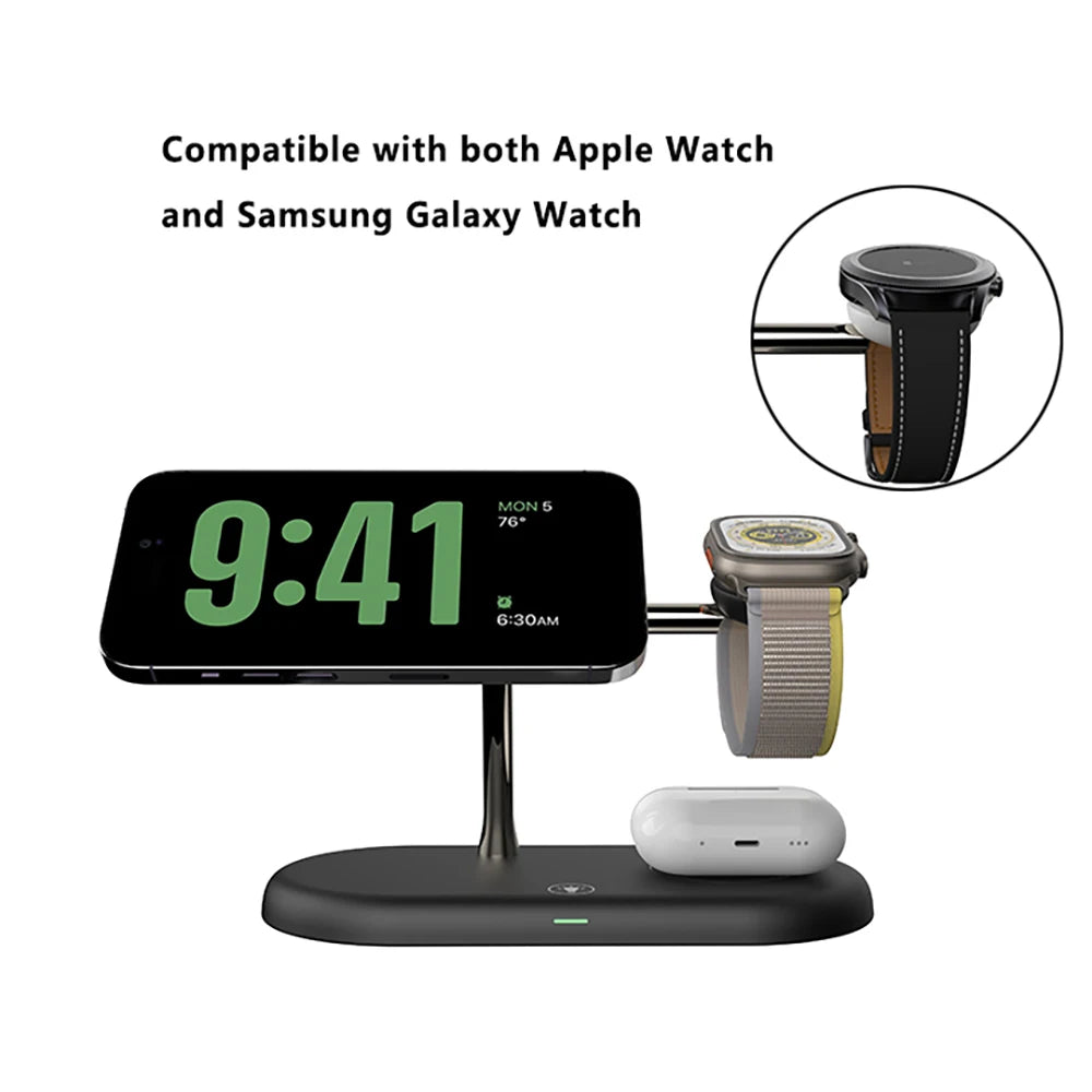 Foldable 3-in-1 Wireless Charging Station | Fast Charging & Travel Ready