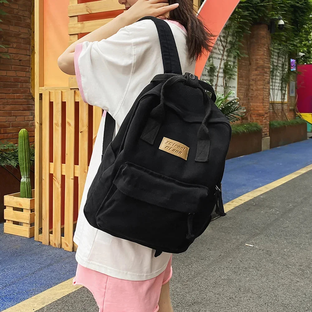 Large Capacity Vintage Canvas Backpack | Stylish Travel Knapsack
