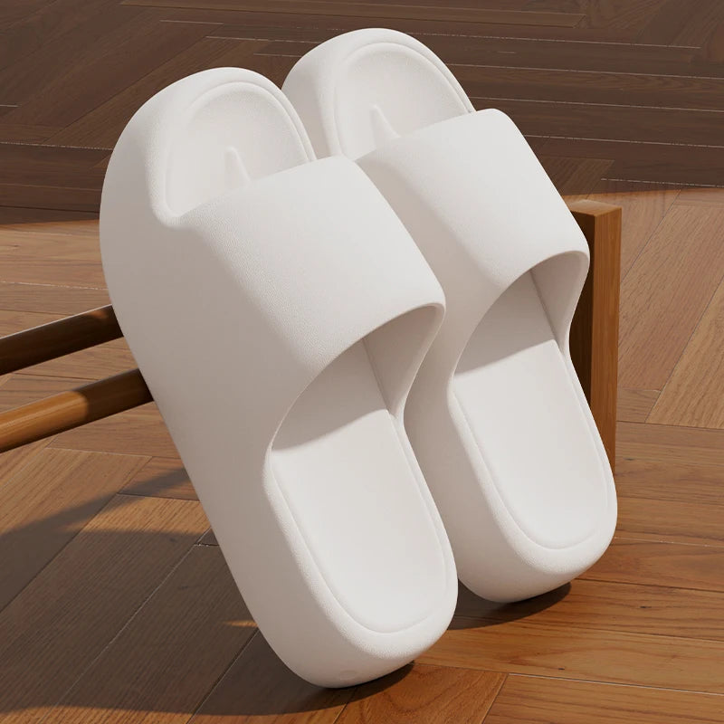 Unisex Non-Slip Pillow Slides | Soft Sole Summer Slippers