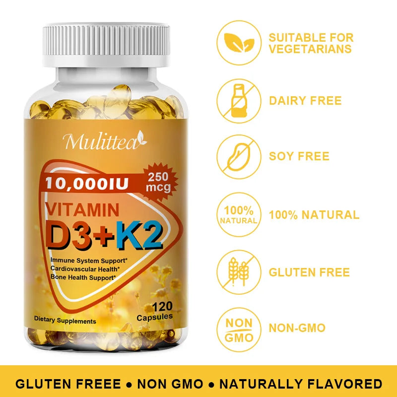 Calcium Magnesium D3K2 Capsules | Support Bone & Joint Health