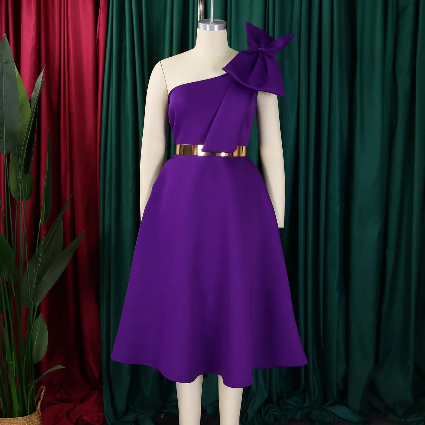 Elegant One Shoulder Dress for Women | Luxurious Summer Fashion