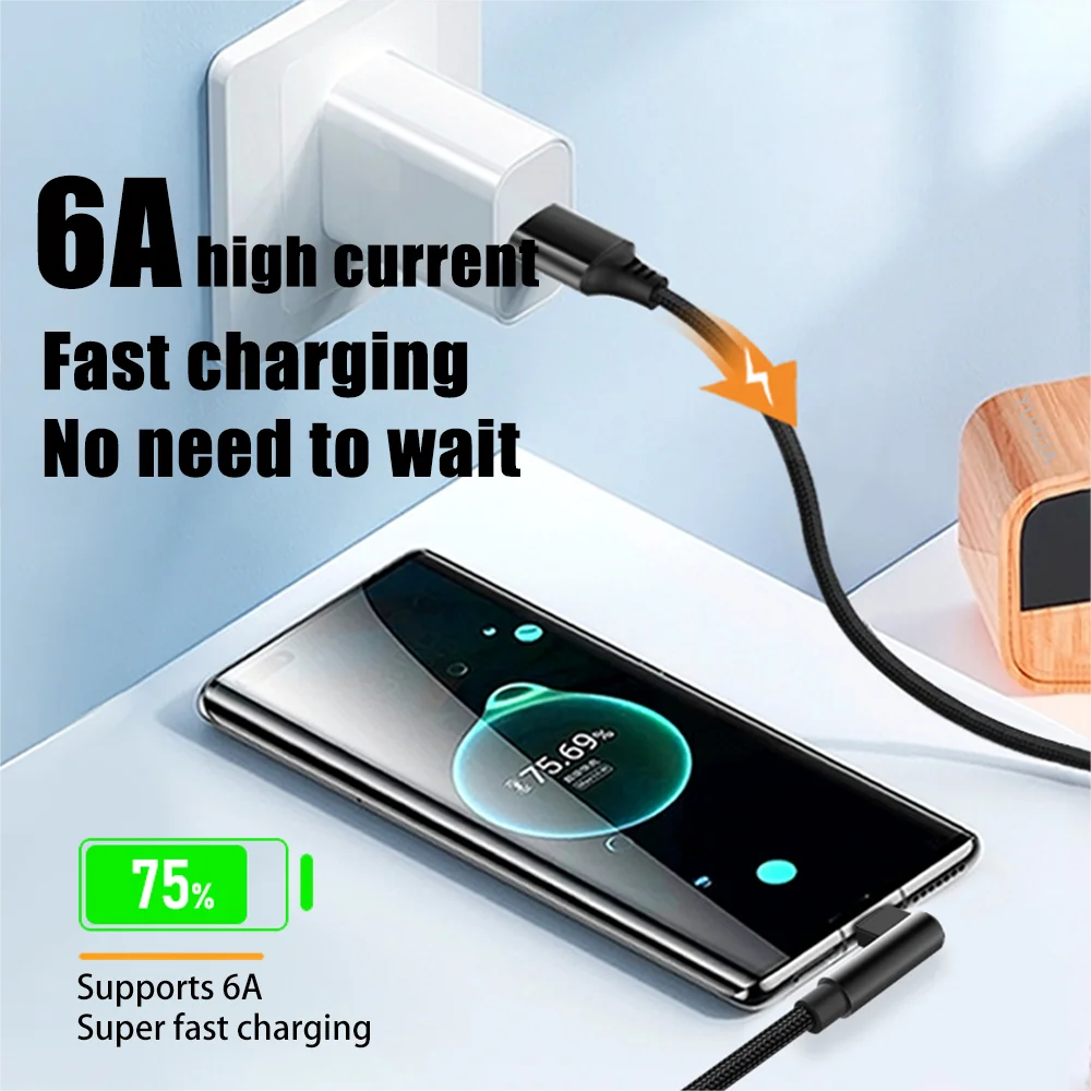 6A Fast Charging USB C Cable | 3m 5m Type C Data Cable