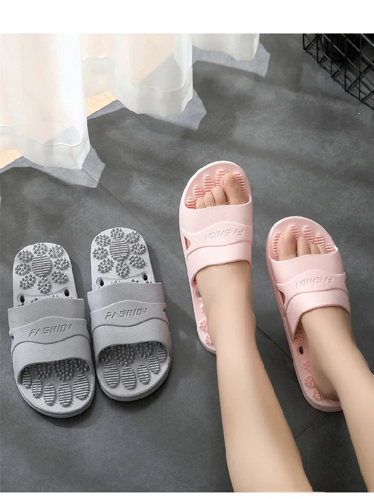 Women & Men Massage Slippers | Soft Non-Slip Indoor Slides