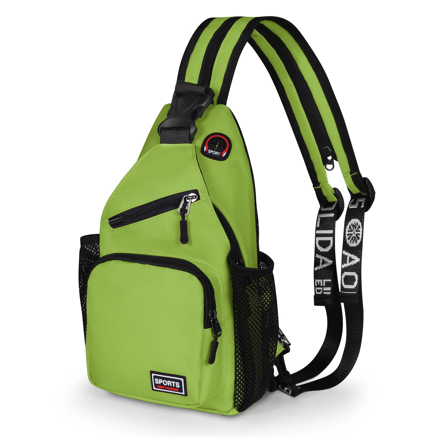 Stylish Crossbody Chest Bag with Headphone Jack & Phone Pocket