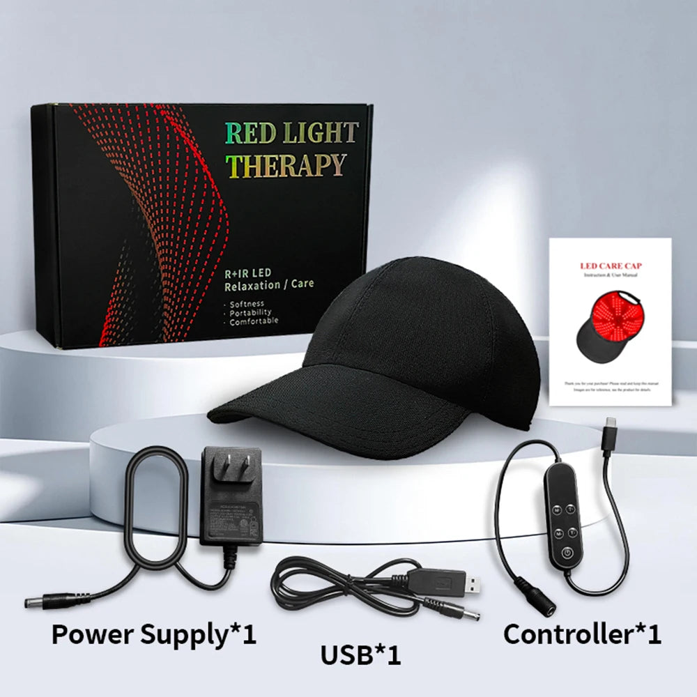 LED Red Light Therapy Hair Growth Hat | Anti Hair Loss Treatment