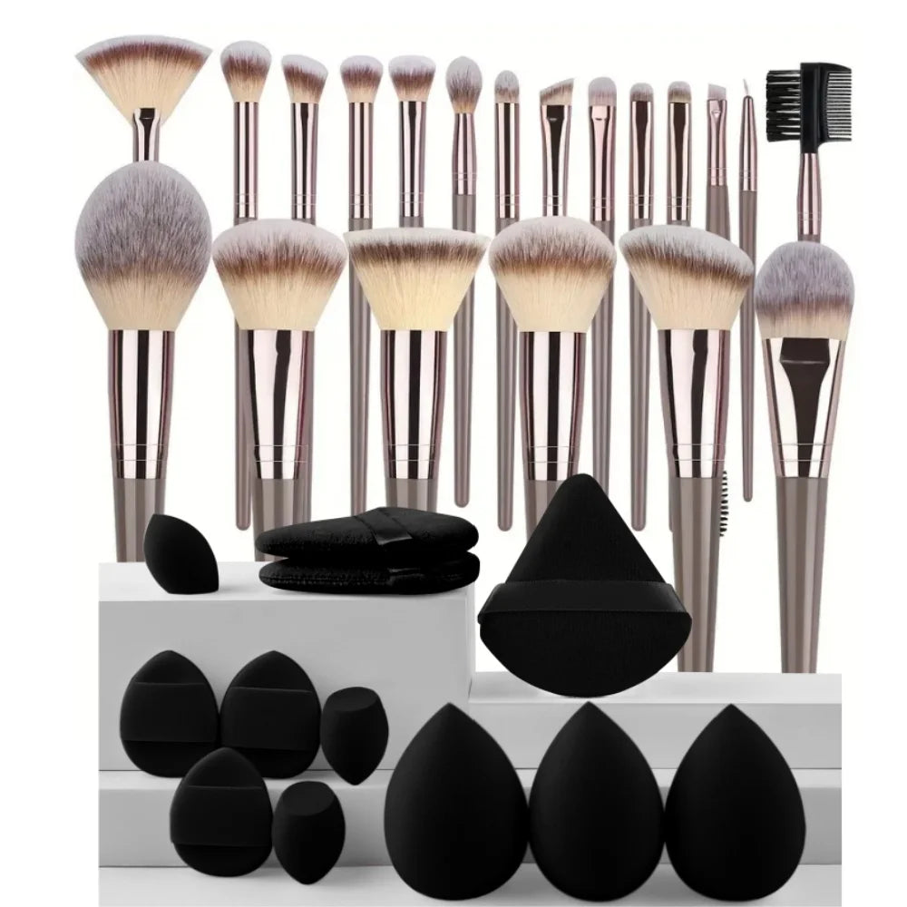 Professional Makeup Brush Set | Fluffy Foundation & Blending Tools