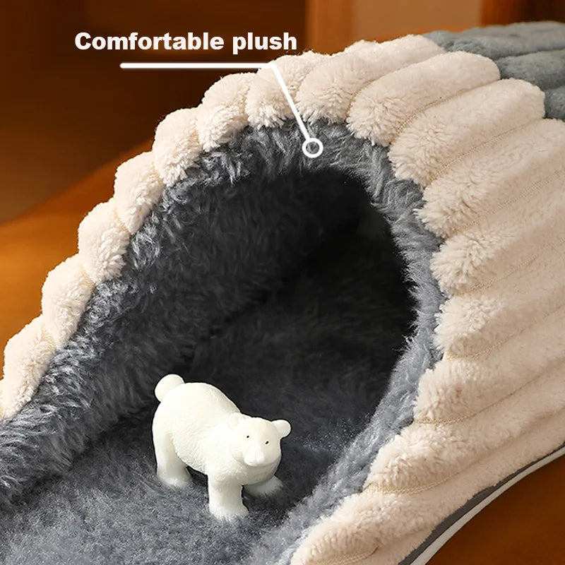 Cozy Plush Fur Slippers for Couples | Soft Non-Slip Winter Footwear