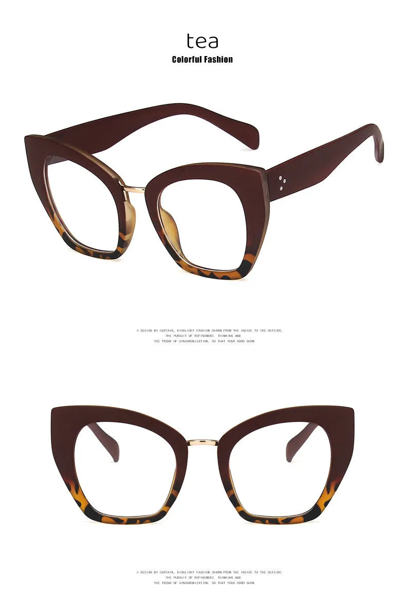Stylish Oversized Anti Blue Light Reading Glasses for Women