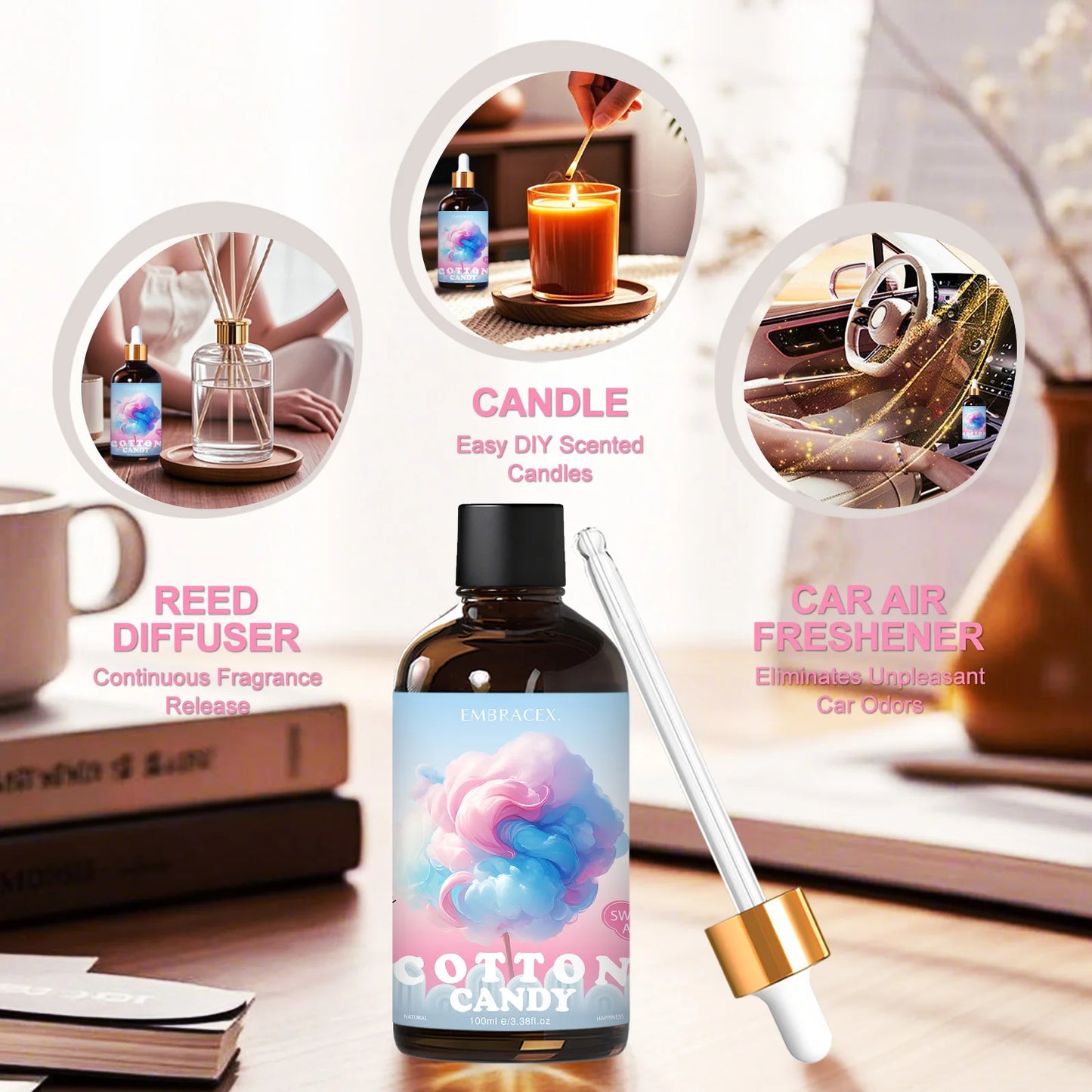 100ml Cotton Candy Essential Oil | Aromatherapy Massage Oil