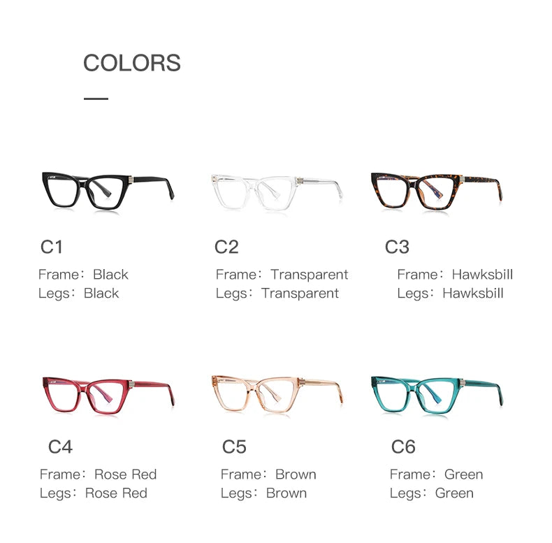 Chic Cat Eye Anti-Blue Light Reading Glasses for Women