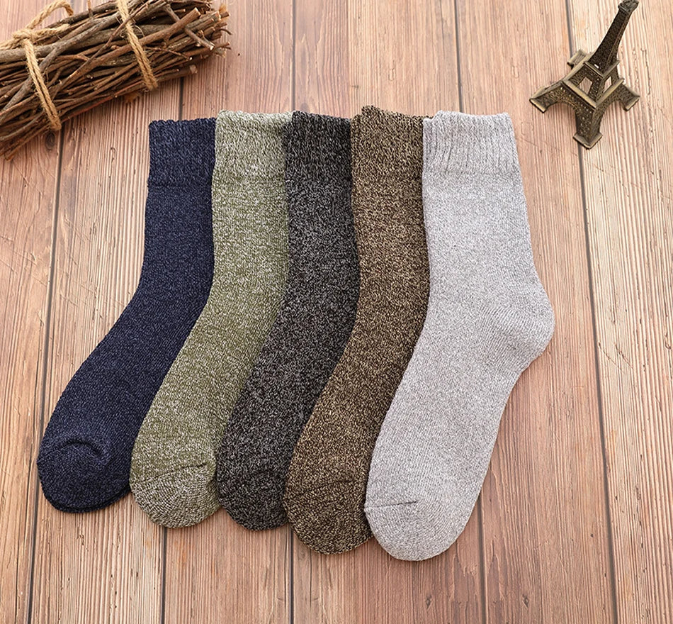 Thick Cotton Crew Socks for Men | Warm Comfortable Winter Gear