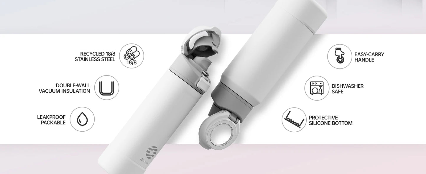 Magnetic Stainless Steel Sports Water Bottle with Insulation
