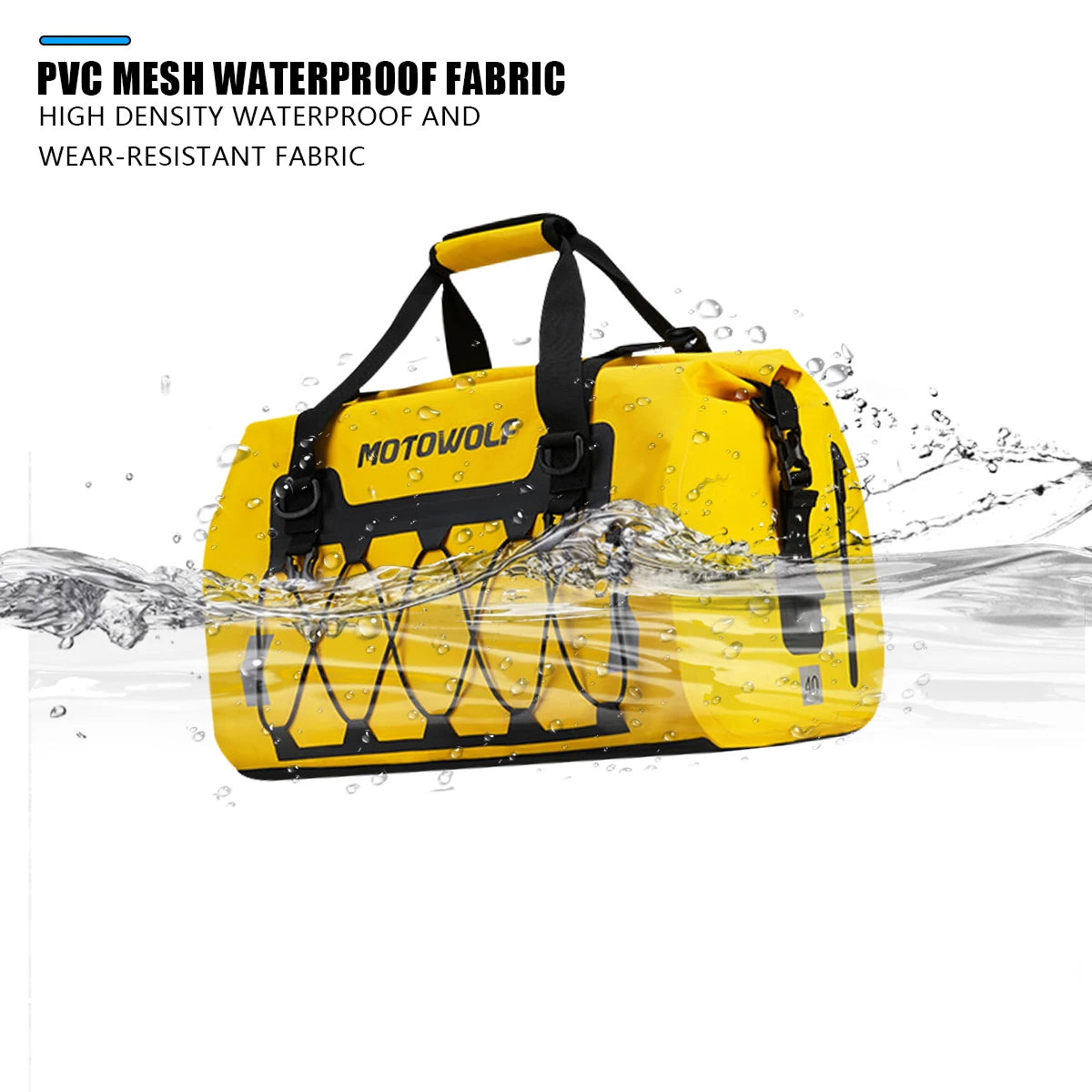 Waterproof Motorcycle Rear Seat Bag | Versatile Travel Duffel Bag