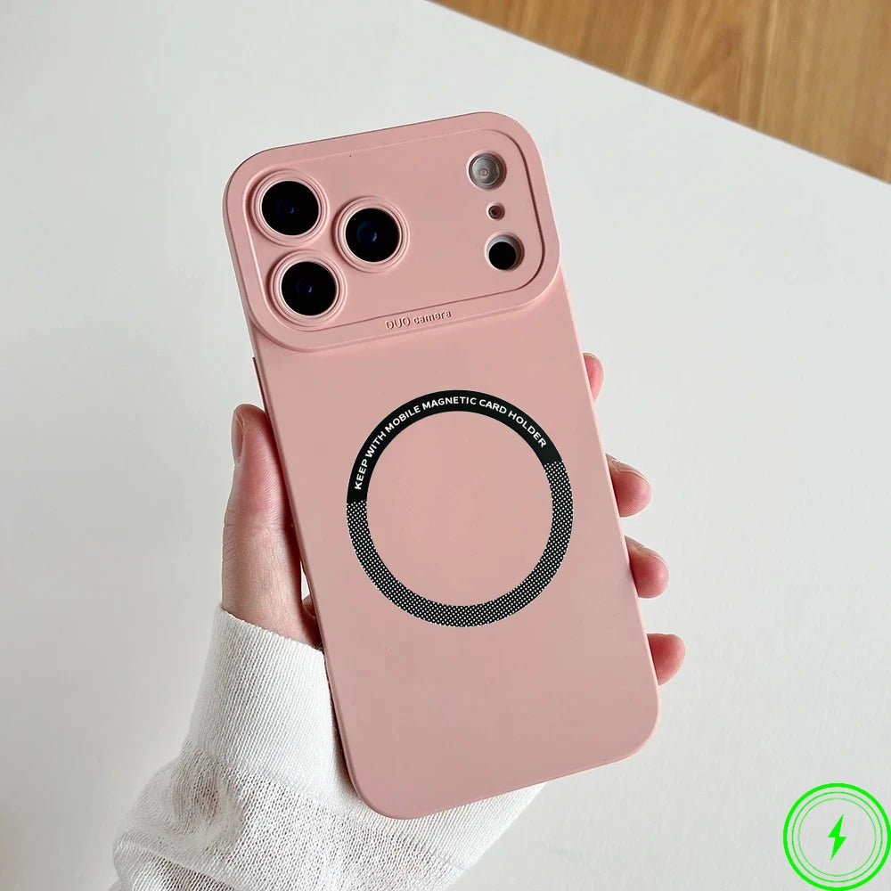 Official Liquid Silicone Magnetic Silicone Case For IPhone 17 Air 17 Pro Max 16 15 Candy Color Camera Full-pack Anti-Drop Cover