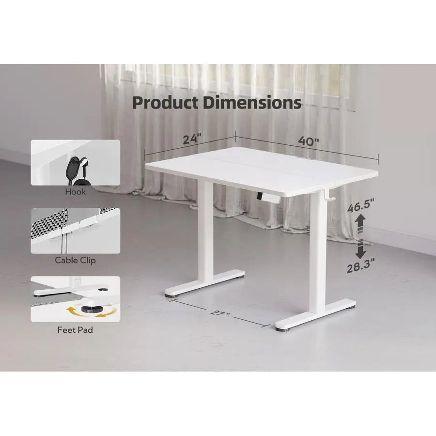 Electric Standing Desk Adjustable Height | Ergonomic Home Office Desk