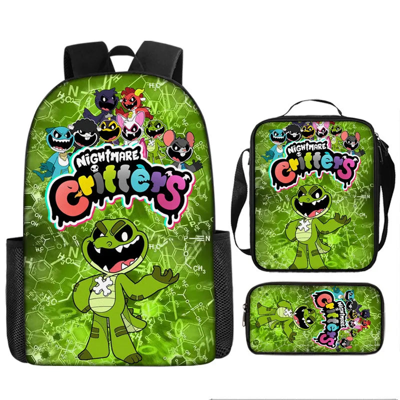 3-Piece Horror-Themed Backpack Set | Unique School Essentials