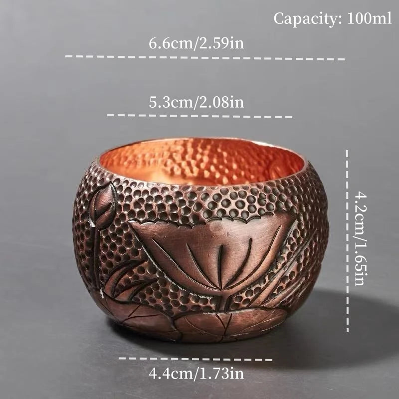 Handcrafted Pure Copper Coffee Mug | Vintage Moscow Mule Tumbler