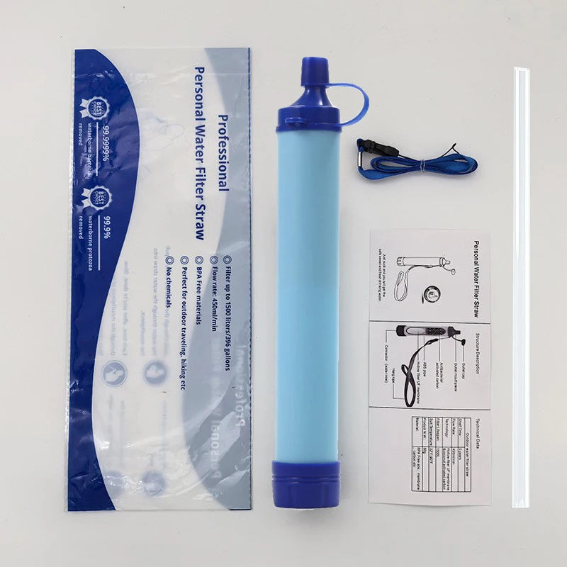Portable Water Filter Straw | Ultra-Light 4-Stage Purification System