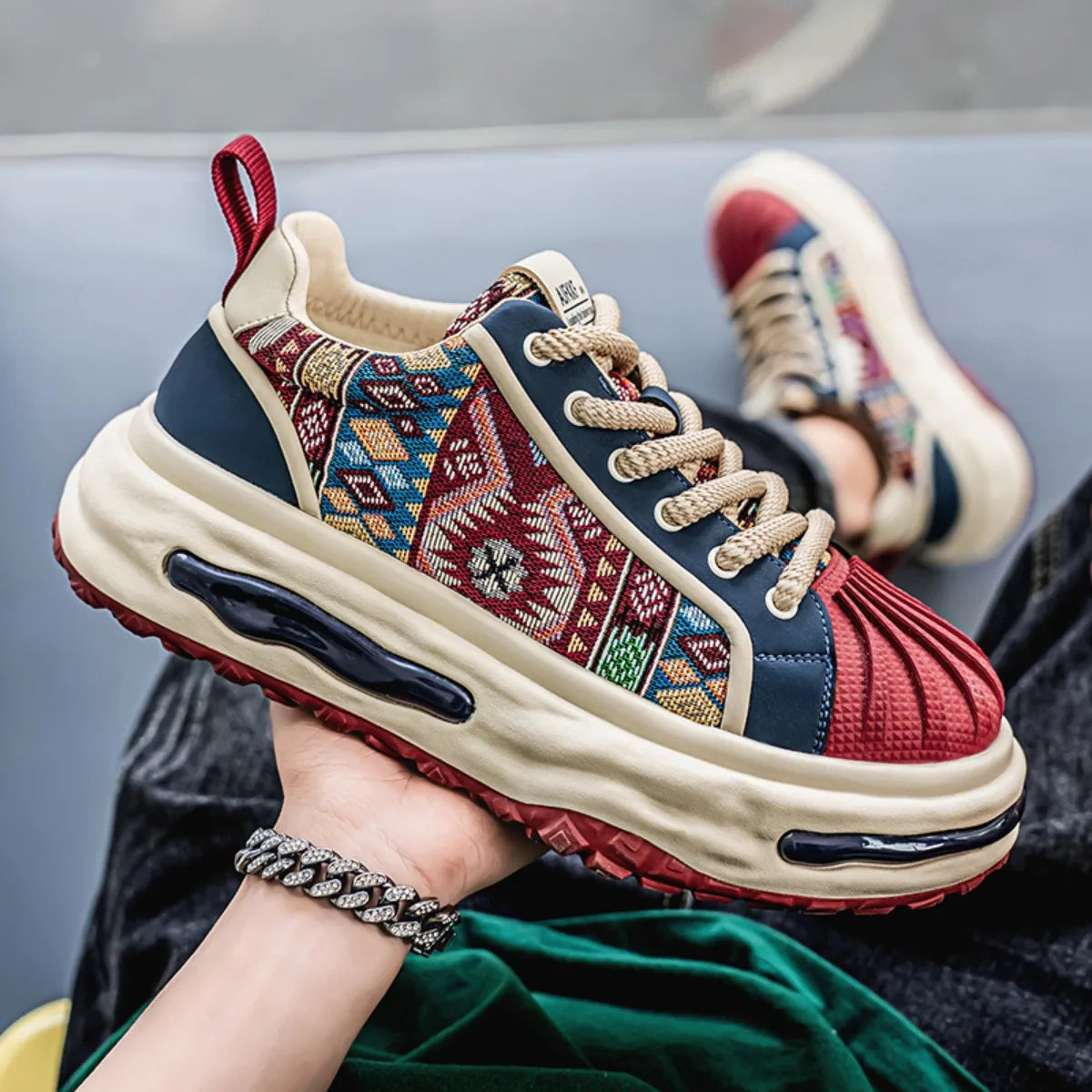 Men’s Casual Platform Sneakers | Breathable Height-Boost Shoes