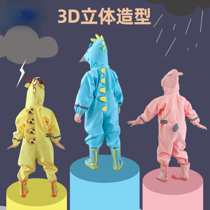 Kids Waterproof Dinosaur Raincoat | Perfect for Boys & Girls