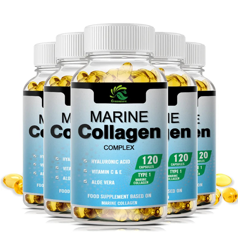 Marine Collagen Capsules for Healthy Joints, Hair, Skin & Nails
