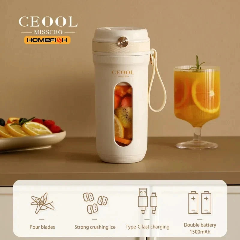 Portable USB Electric Fruit Blender | Multi-Functional Juice Cup