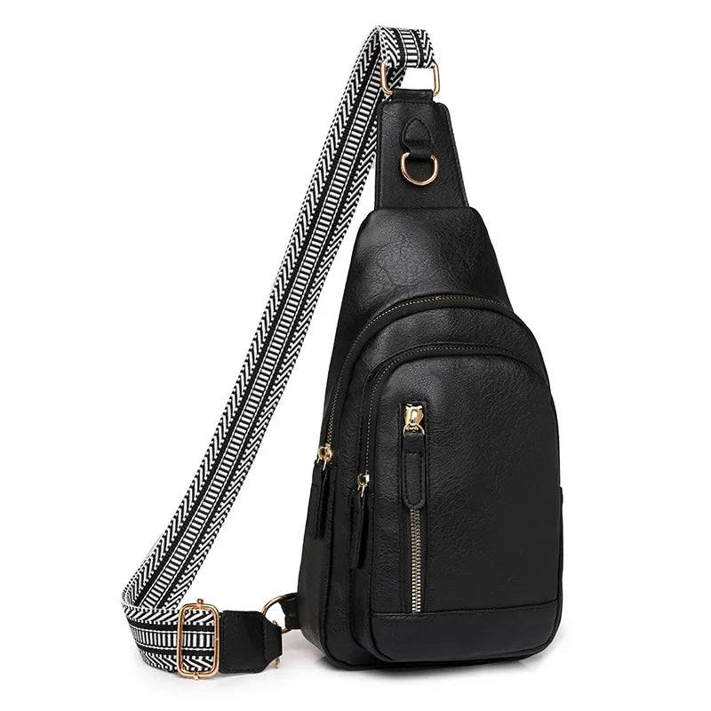 Stylish PU Leather Women Sling Bag | Versatile Crossbody Pack