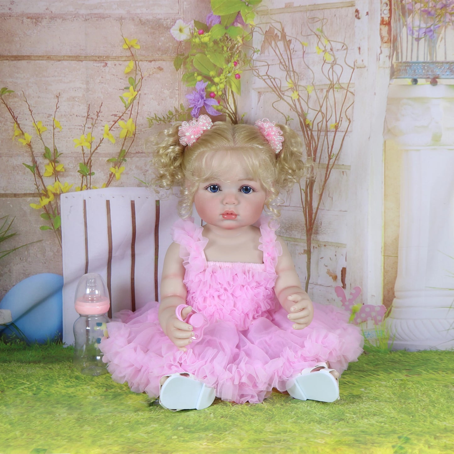 22" Realistic Reborn Baby Doll with Princess Outfit & Accessories