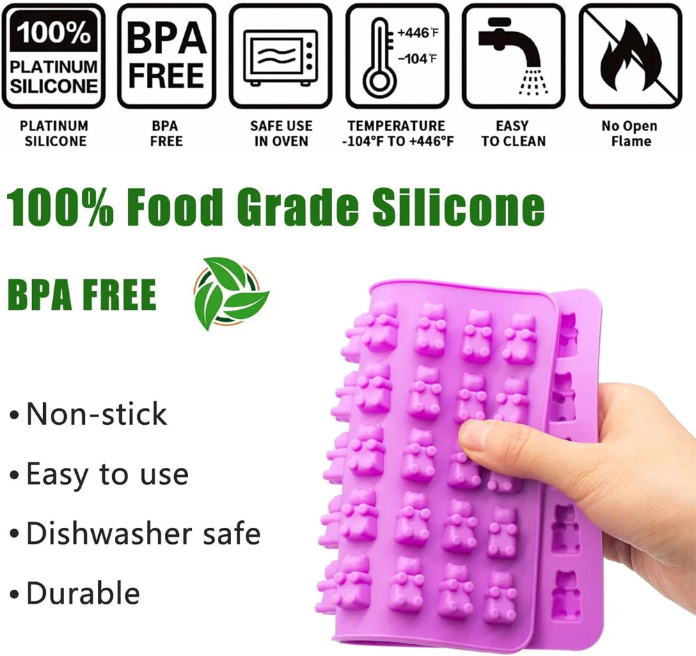 DIY Candy Silicone Moulds Set | Create Fun Gummy Treats at Home