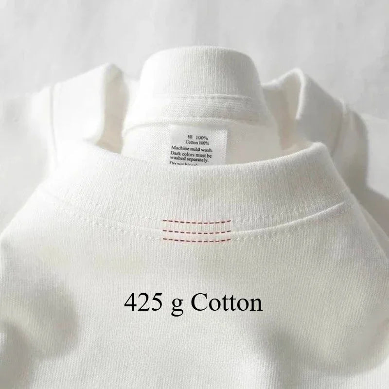 Men's Heavyweight Cotton Half Sleeve T-Shirt | Breathable Summer Style