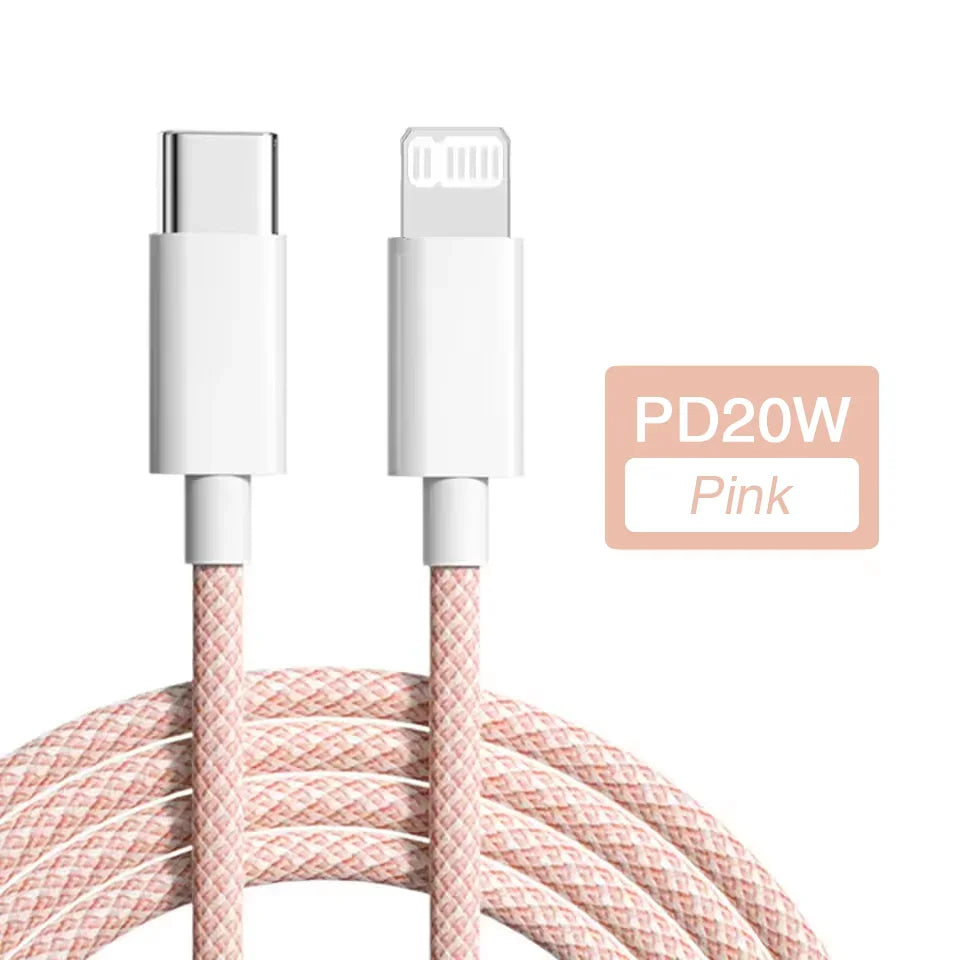 20W USB-C Fast Charging Cable for iPhone & iPad Devices