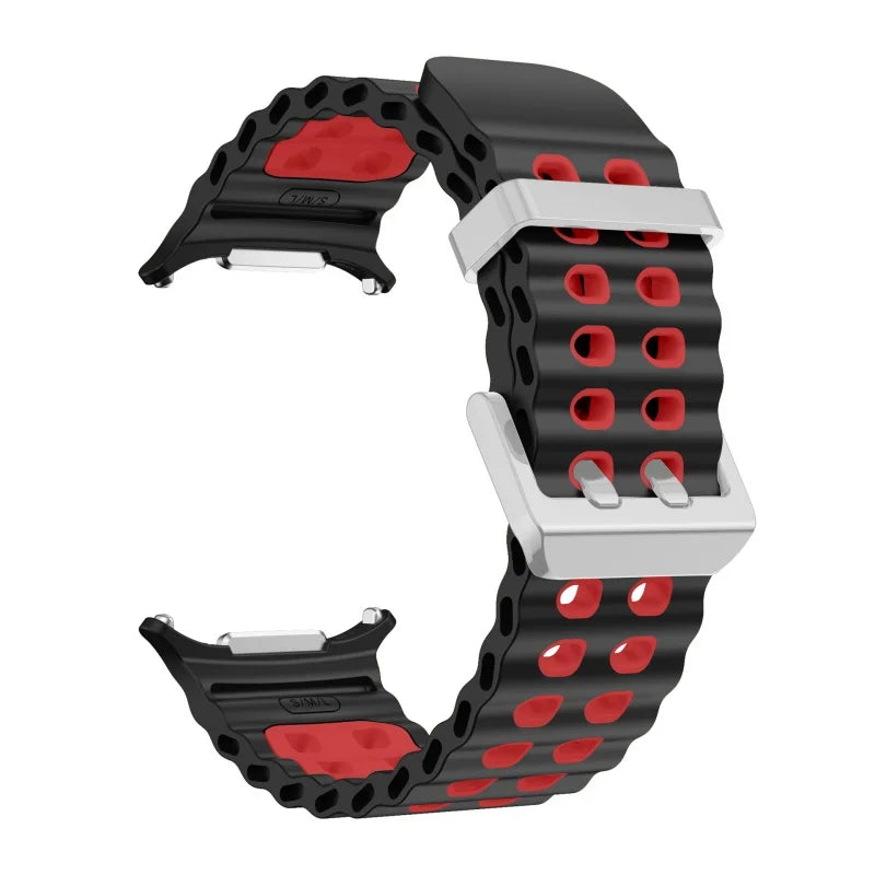Silicone Sports Strap for Galaxy Watch | Breathable Marine Band