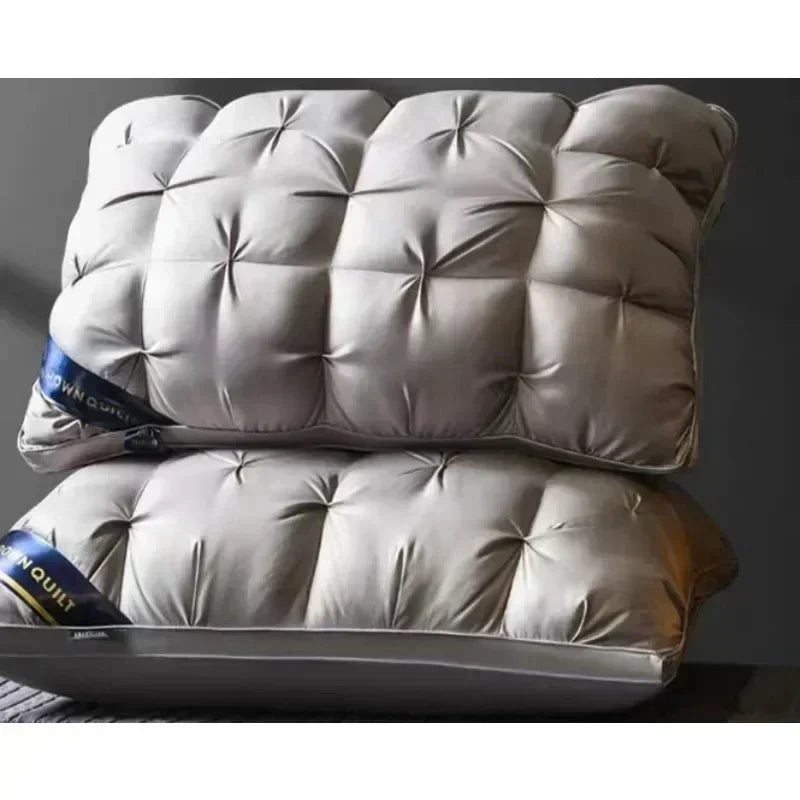 Luxury 100% Cotton Goose Down Pillow | Comfortable Bedding Gift